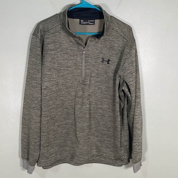 Under Armour Loose Fit Fleece Quarter Zip Green Men’s size XL - Picture 1 of 6